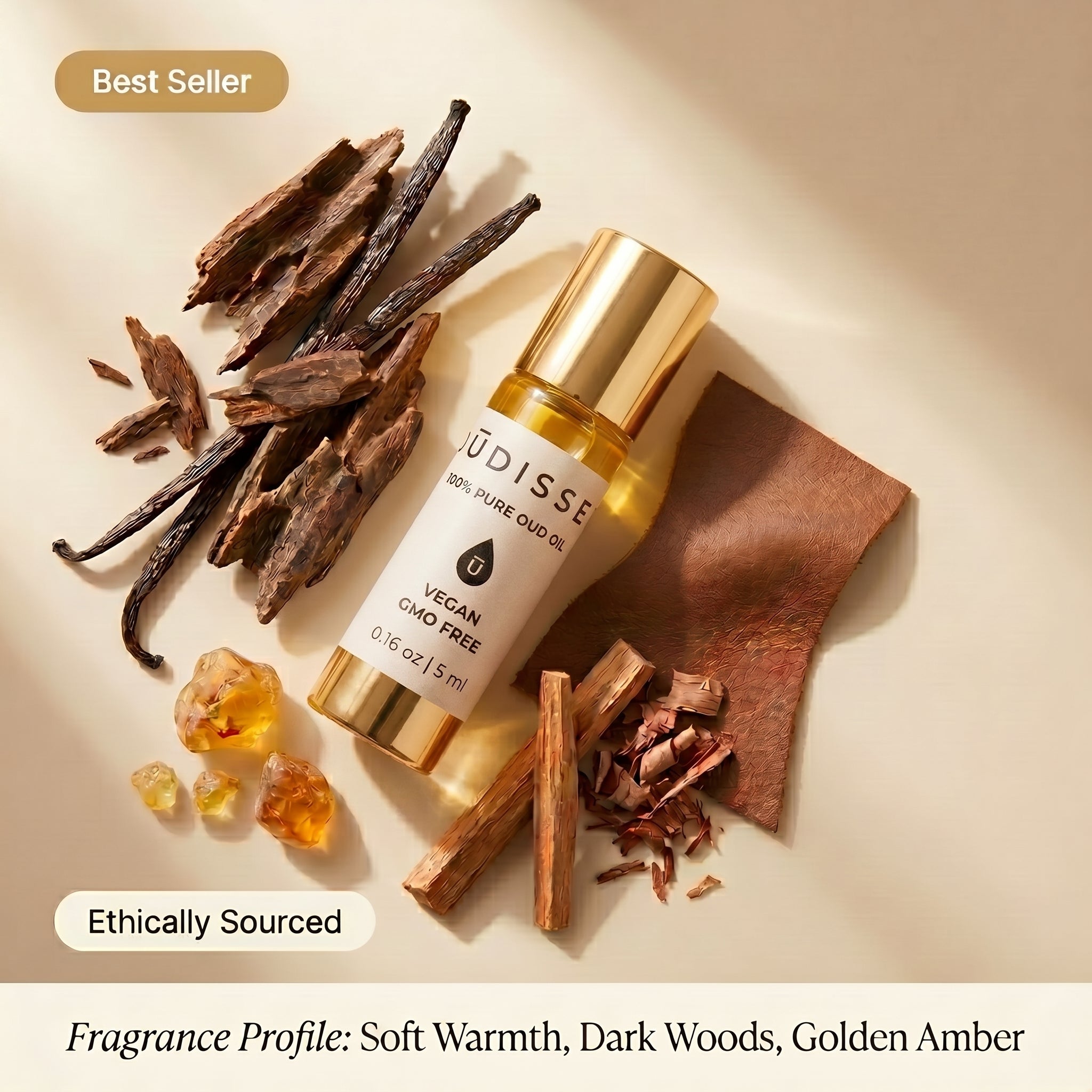 Unisex Roll-On Pure Agarwood Oil