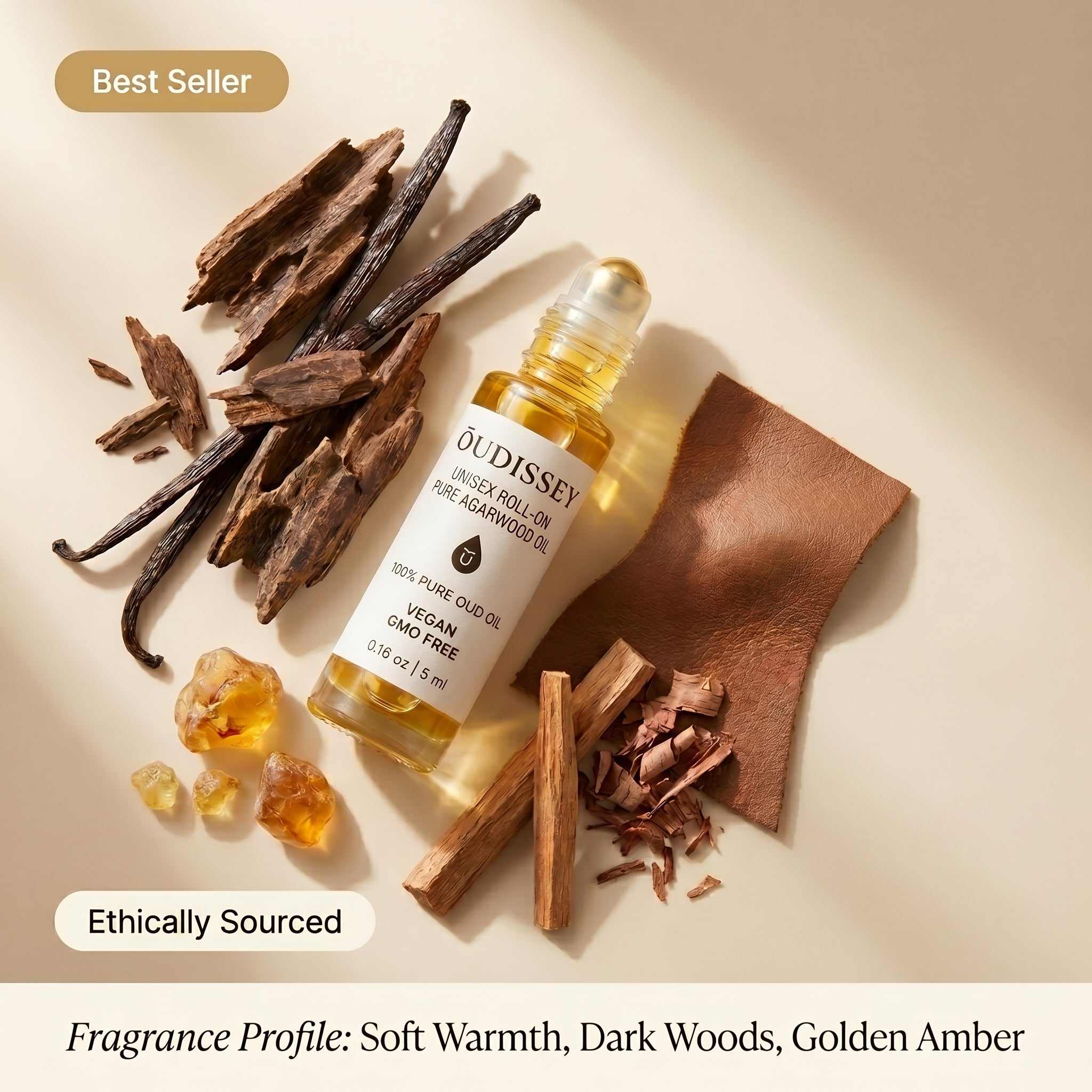 Unisex Roll-On Pure Agarwood Oil